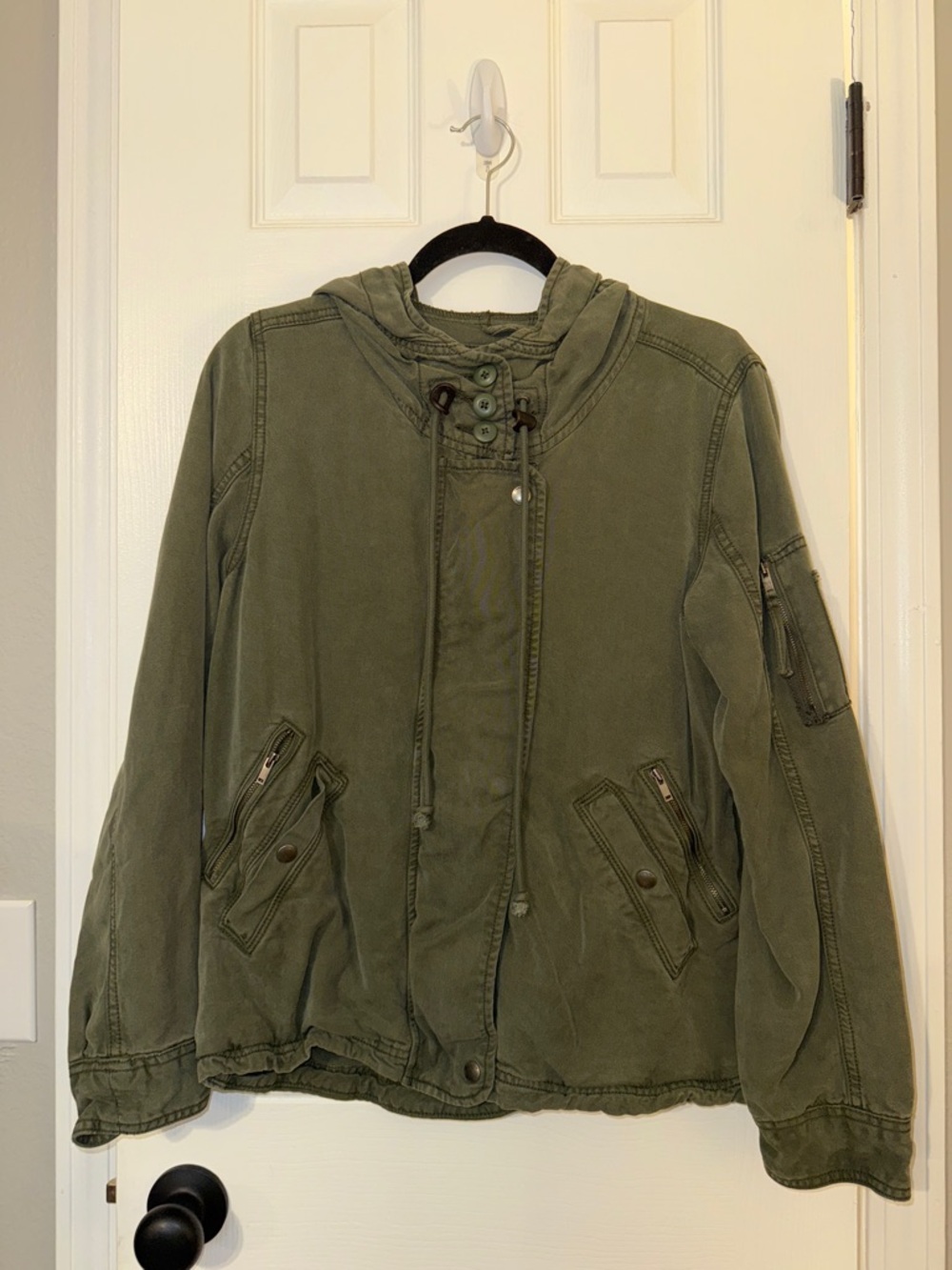 American Eagle Outfitters Olive Utility Jacket - Women - Picture 2 of 8